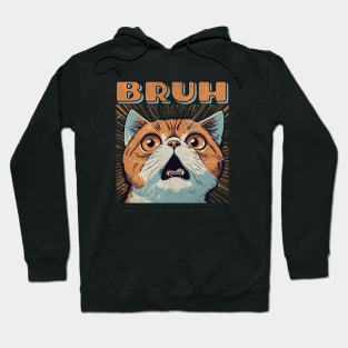 Bruh - funny Cat Meme Hoodie